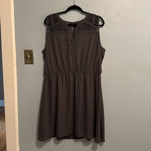 Maurice’s grey mini dress with cut out detail XXL